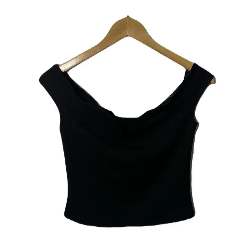 NWT ASTR The Label Textured Boned Sweetheart Neckline  Crop Top Women’s Small - Picture 4 of 8